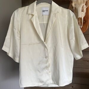 Oresund Iris Cream Short Sleeve Shirt